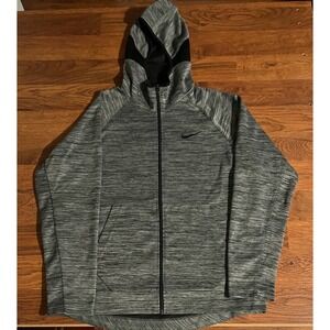 Nike Dri-FIT Mens Large Full Zip Hoodie Sweatshirt Training Jacket